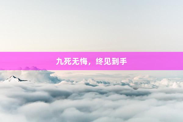 九死无悔，终见到手
